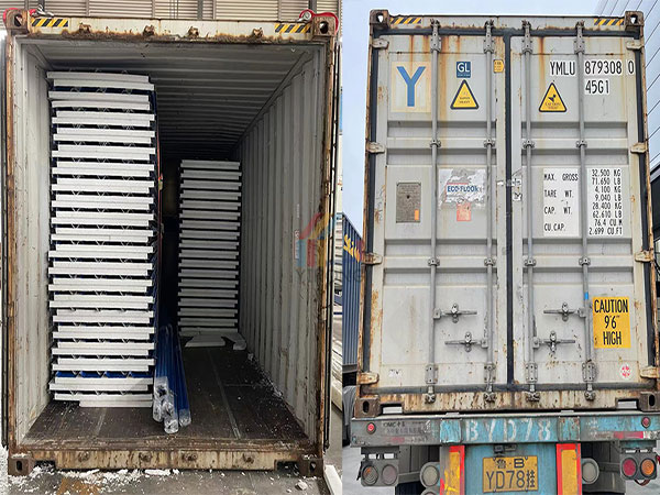 Sri Lanka polystyrene foam sandwich panel loading and delivery