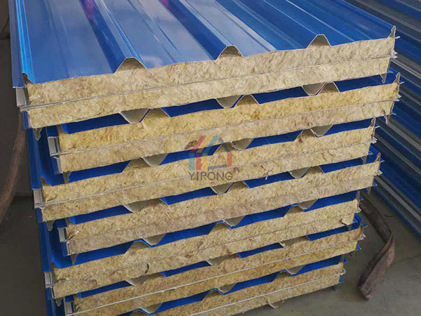 Rock wool color steel sandwich panel quality inspection