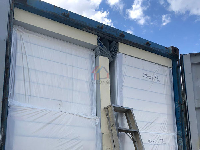 150mm thick cold storage panel received in Thailand