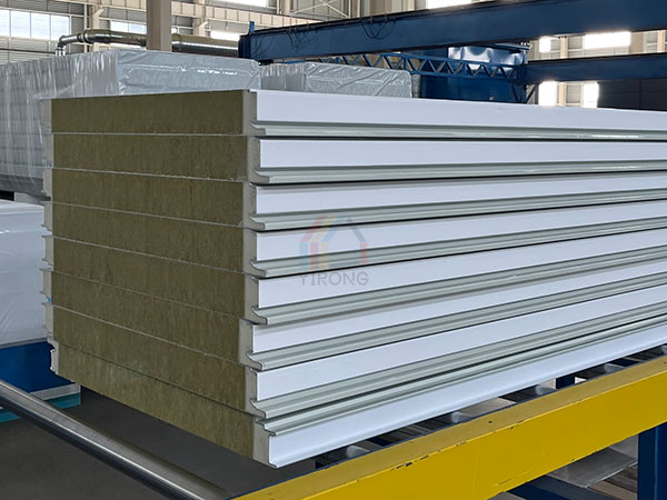 pu edge banding rock wool sandwich panel