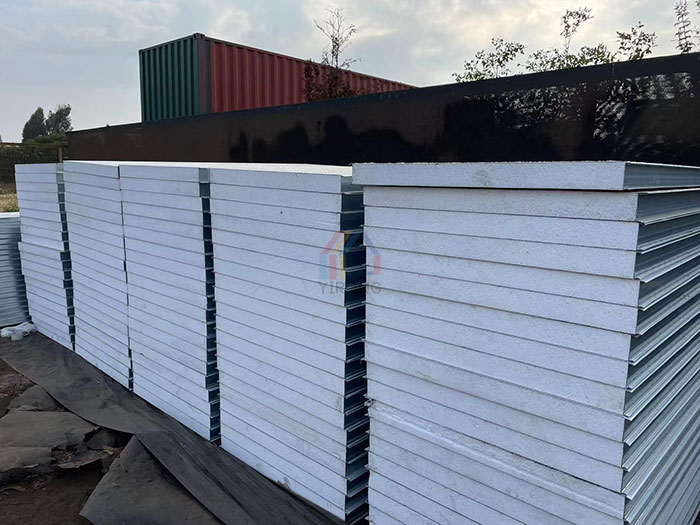 Chilean residential house eps sandwich wall panel received