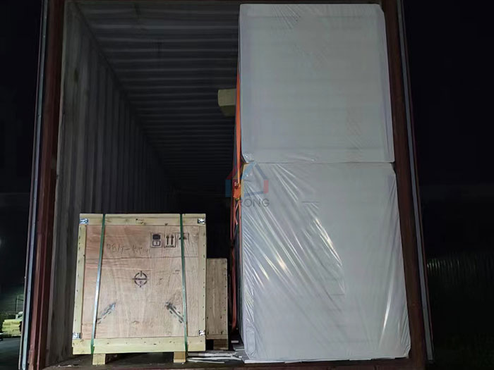 Swedish prefabricated house wall puf panel shipment