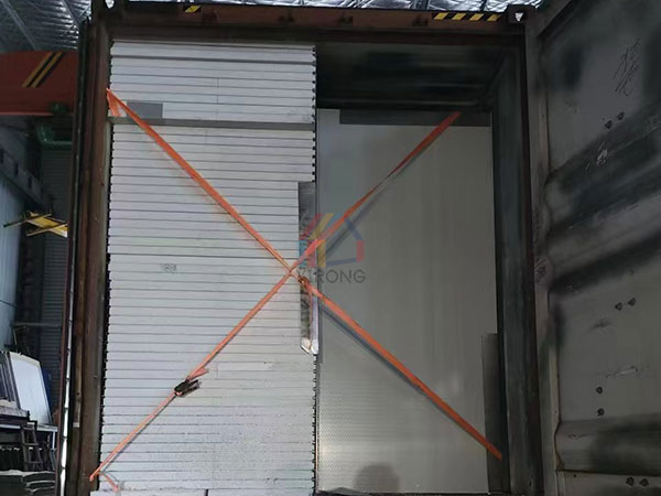 EPS composite panels and cold storage door sent to Australia