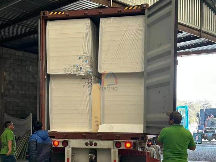 Mexican customer PU cold storage panels received goods