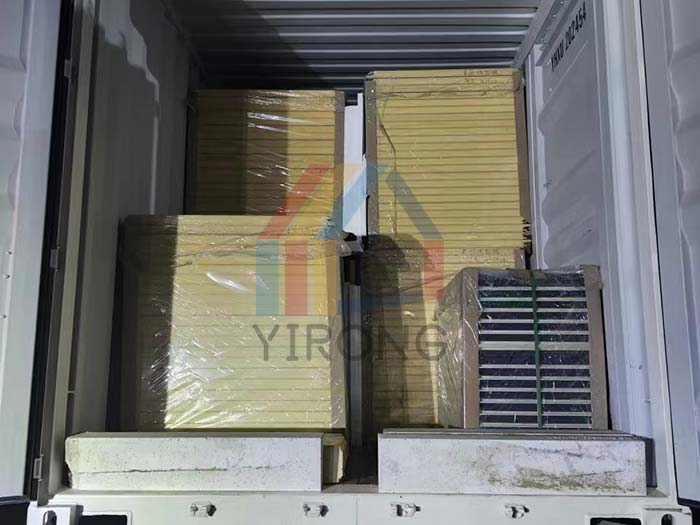 Polyurethane cold storage panels shipped to Houston, USA