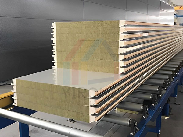 PU edge sealing rock wool sandwich panel manufacturer