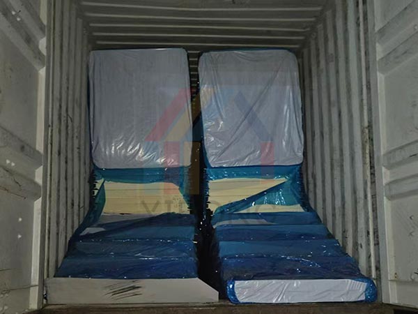 3 containers insulation panels sent to Iceland electrical station